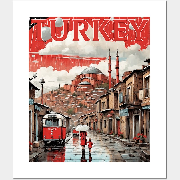 Ani Turkey Vintage Retro Travel Tourism Wall Art by TravelersGems